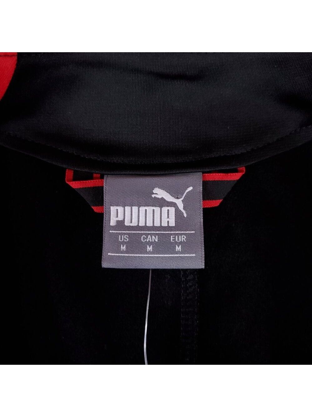 NWT Puma Ferrari Mens Medium SF T7 Track Jacket Full Zip Black Red 576701 02 - Picture 10 of 15
